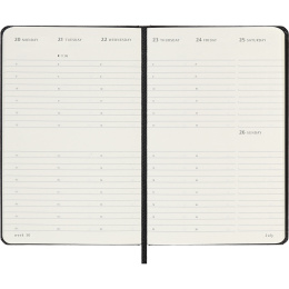 Diary 12M Weekly Vertical 2026 Hardcover Pocket Black in the group Paper & Pads / Planners / 12-Month Planners at Pen Store (136131)