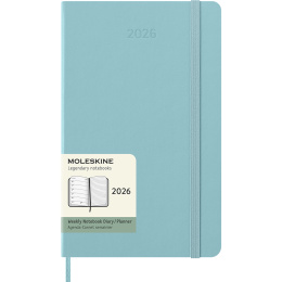 Diary 12M Weekly Notebook 2026 Hardcover Large Aquamarine in the group Paper & Pads / Planners / 12-Month Planners at Pen Store (136132)