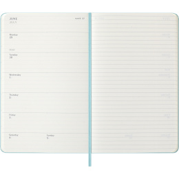 Diary 12M Weekly Notebook 2026 Hardcover Large Aquamarine in the group Paper & Pads / Planners / 12-Month Planners at Pen Store (136132)