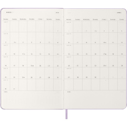 Diary 12M Daily 2026 Hardcover Large Pastel Lilac in the group Paper & Pads / Planners / 12-Month Planners at Pen Store (136133)