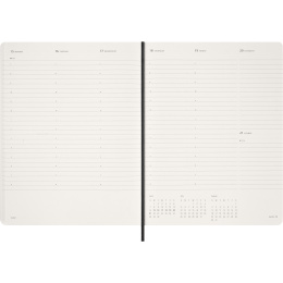 Diary 12M Weekly Vertical 2026 Essential Softcover XXL Black in the group Paper & Pads / Planners / 12-Month Planners at Pen Store (136134)