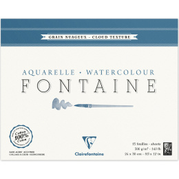 Fontaine Watercolor block Cloud Texture 24x30 cm 300g in the group Paper & Pads / Artist Pads & Paper / Watercolour Pads at Pen Store (136136)