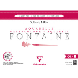 Fontaine Watercolor block CP 23x31 cm 300g in the group Paper & Pads / Artist Pads & Paper / Watercolour Pads at Pen Store (136141)
