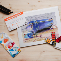 Fontaine Watercolor block HP 18x26 cm 300g in the group Paper & Pads / Artist Pads & Paper / Watercolour Pads at Pen Store (136146)