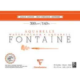 Fontaine Watercolor block HP 23x31 cm 300g in the group Paper & Pads / Artist Pads & Paper / Watercolour Pads at Pen Store (136147)