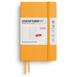 Diary Weekly Planner & Notebook 2026 A6 Rising Sun in the group Paper & Pads / Planners / 12-Month Planners at Pen Store (136233)