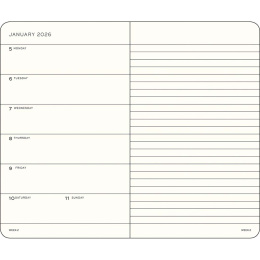 Diary Weekly Planner & Notebook 2026 A6 Rising Sun in the group Paper & Pads / Planners / 12-Month Planners at Pen Store (136233)