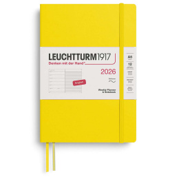 Diary Weekly Planner & Notebook 2026 A5 Soft Cover Lemon in the group Paper & Pads / Planners / 12-Month Planners at Pen Store (136243)