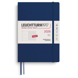 Diary Weekly Planner & Notebook 2026 A5 Soft Cover Navy in the group Paper & Pads / Planners / 12-Month Planners at Pen Store (136249) Diary Weekly Planner & Notebook 2026 A5 Soft Cover Navy in the group Paper & Pads / Planners / 12-Month Planners at Pen Store (136249)