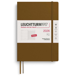 Diary Weekly Planner & Notebook 2026 A5 Soft Cover Spice Brown in the group Paper & Pads / Planners / 12-Month Planners at Pen Store (136250) Diary Weekly Planner & Notebook 2026 A5 Soft Cover Spice Brown in the group Paper & Pads / Planners / 12-Month Planners at Pen Store (136250)