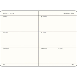 Diary Weekly Planner 2026 A5 Port Red in the group Paper & Pads / Planners / 12-Month Planners at Pen Store (136253)