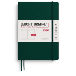 Diary Weekly Planner 2026 A5 Forest Green in the group Paper & Pads / Planners / 12-Month Planners at Pen Store (136256)