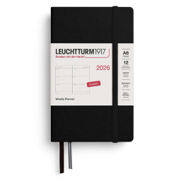 Diary Weekly Planner 2026 A6 Black in the group Paper & Pads / Planners / 12-Month Planners at Pen Store (136259)