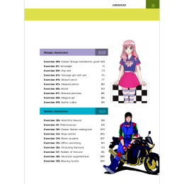 Mega Manga Characters in the group Hobby & Creativity / Books / Art Instruction Books at Pen Store (136309)