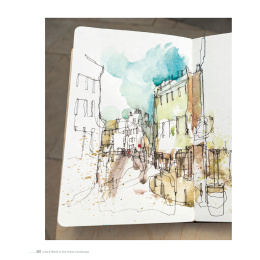 Line & Wash in the Urban Landscape in the group Hobby & Creativity / Books / Inspirational Books at Pen Store (136325)