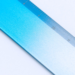 Ruler Aluminium 15 cm Turquoise/Silver in the group Hobby & Creativity / Hobby Accessories / Rulers at Pen Store (136442)