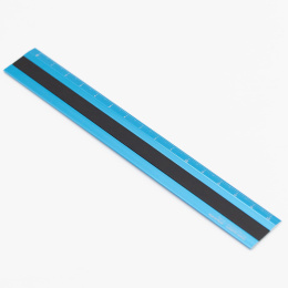 Ruler Aluminium/Leather 15 cm Turquoise/Black in the group Hobby & Creativity / Hobby Accessories / Rulers at Pen Store (136446)