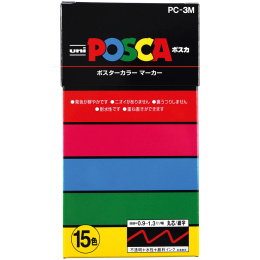 Posca PC-3M 15-set in the group Pens / Artist Pens / Acrylic Markers at Pen Store (136461)