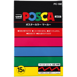Posca PC-5M 15-set in the group Pens / Artist Pens / Acrylic Markers at Pen Store (136464)