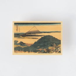 Postcard in Hinoki-wood – Hokusai ”Views of Mount Fuji” 6-set B in the group Hobby & Creativity / Holidays and seasons / Cards and envelopes at Pen Store (136593)