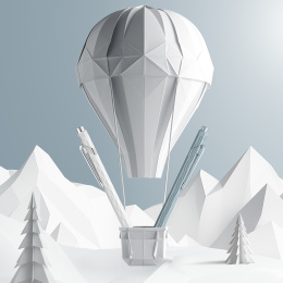 849 Alpine Frost Ballpoint Pen White in the group Pens / Fine Writing / Ballpoint Pens at Pen Store (136597)