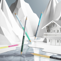 Bicolor Alpine Frost 9‑set + brush in the group Pens / Artist Pens / Watercolour Pencils at Pen Store (136599)