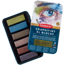 Graphitint XL Blocks Tin Set of 6 in the group Art Supplies / Crayons & Graphite / Graphite & Pencils at Pen Store (136638)