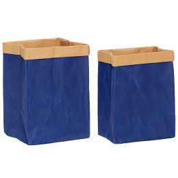 Paper basket Blue Storage Basket Set of 2 in the group Hobby & Creativity / Organize / Storage at Pen Store (136659)