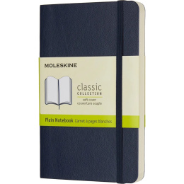 Classic Soft Cover Notebook Pocket Blue Plain in the group Paper & Pads / Note & Memo / Notebooks & Journals at Pen Store (136832)