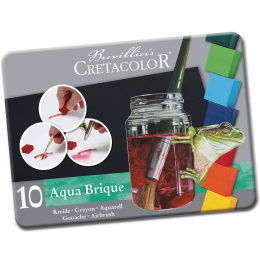 Watercolour Set Aqua Brique 10 Pieces in the group Art Supplies / Artist colours / Watercolour Paint / Watercolour pans at Pen Store (136939)