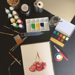 Watercolour Set Aqua Brique 10 Pieces in the group Art Supplies / Artist colours / Watercolour Paint / Watercolour pans at Pen Store (136939)