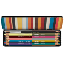 Bicolor Paul Smith 12-set + Brush in the group Pens / Artist Pens / Watercolour Pencils at Pen Store (137004)