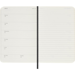 Diary 18M WeekNote Soft Cover Pocket Black in the group Paper & Pads / Planners / 18-Month Planners at Pen Store (137007)