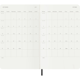 Diary 18M WeekNote Soft Cover Large Black in the group Paper & Pads / Planners / 18-Month Planners at Pen Store (137008)
