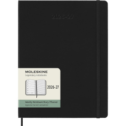 Diary 18M WeekNote Soft Cover XL Black in the group Paper & Pads / Planners / 18-Month Planners at Pen Store (137009)