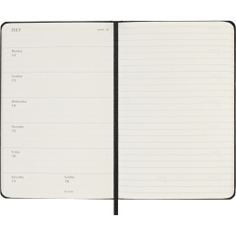 Diary 18M WeekNote Hard Cover Pocket Black in the group Paper & Pads / Planners / 18-Month Planners at Pen Store (137010)