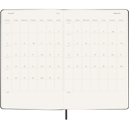 Diary 18M WeekNote Hard Cover Large Black in the group Paper & Pads / Planners / 18-Month Planners at Pen Store (137011)
