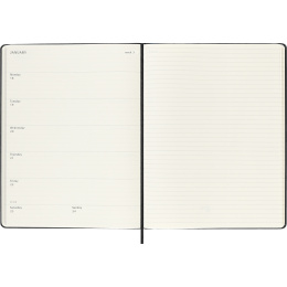 Diary 18M WeekNote Hard Cover XL Black in the group Paper & Pads / Planners / 18-Month Planners at Pen Store (137012)