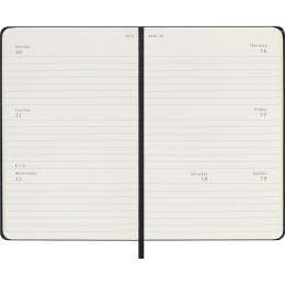 Diary 18M Weekly Hard Cover Horisontell Pocket Black in the group Paper & Pads / Planners / 18-Month Planners at Pen Store (137013)