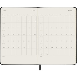 Diary 18M Weekly Hard Cover Horisontell Pocket Black in the group Paper & Pads / Planners / 18-Month Planners at Pen Store (137013)