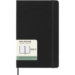 Diary 18M Weekly Hard Cover Horisontell Large Black in the group Paper & Pads / Planners / 18-Month Planners at Pen Store (137014)