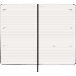 Diary 18M Weekly Hard Cover Horisontell Large Black in the group Paper & Pads / Planners / 18-Month Planners at Pen Store (137014)