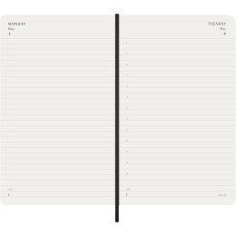 Diary 18M Daily Soft Cover Large Black in the group Paper & Pads / Planners / 18-Month Planners at Pen Store (137015)
