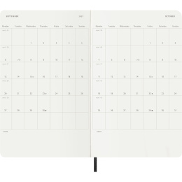 Diary 18M Daily Soft Cover Large Black in the group Paper & Pads / Planners / 18-Month Planners at Pen Store (137015)