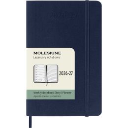 Diary 18M WeekNote Soft Cover Pocket Sapphire Blue in the group Paper & Pads / Planners / 18-Month Planners at Pen Store (137018)