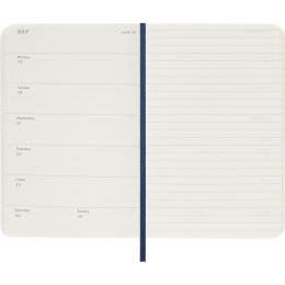 Diary 18M WeekNote Soft Cover Pocket Sapphire Blue in the group Paper & Pads / Planners / 18-Month Planners at Pen Store (137018)