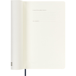 Diary 18M WeekNote Soft Cover Large Sapphire Blue in the group Paper & Pads / Planners / 18-Month Planners at Pen Store (137019)