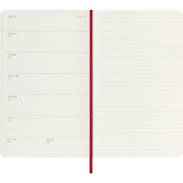 Diary 18M WeekNote Soft Cover Large Red in the group Paper & Pads / Planners / 18-Month Planners at Pen Store (137020)