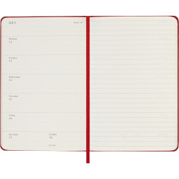 Diary 18M WeekNote Hard Cover Pocket Red in the group Paper & Pads / Planners / 18-Month Planners at Pen Store (137021)