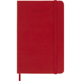Diary 18M WeekNote Hard Cover Pocket Red in the group Paper & Pads / Planners / 18-Month Planners at Pen Store (137021)